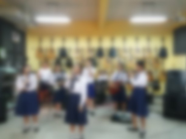 在音乐练习中模糊学生。图片下载