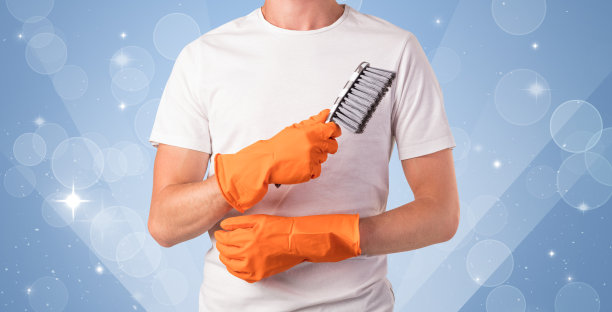 闪闪发光的背景与男管家图片下载