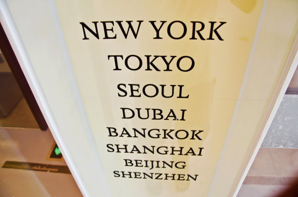 时尚高街——来自纽约、东京、首尔、迪拜、曼谷、上海、北京和深圳图片下载