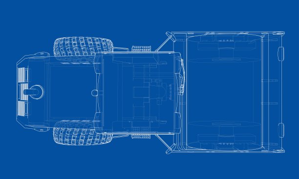 建筑机械。沥青路面压实机向量图片下载