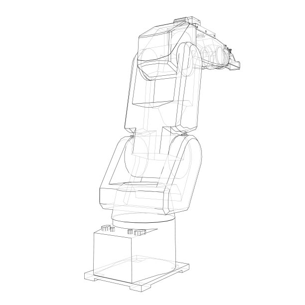 工业机器人机械手。向量图片下载