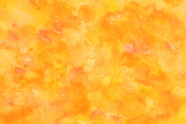 秋季黄色纹理抽象在自然水彩手绘背景上图片下载