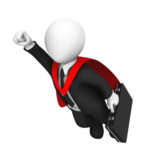 3 d超级英雄。在天空中飞行。商业上的成功。图片下载