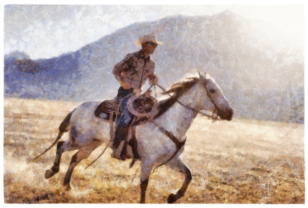 牛仔-混合数字技术图片下载