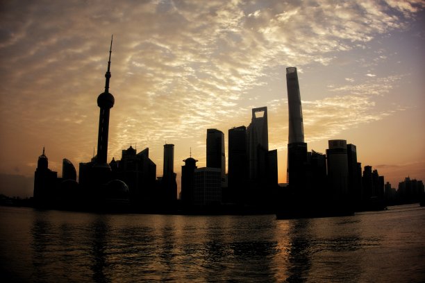 上海,夕阳图片下载