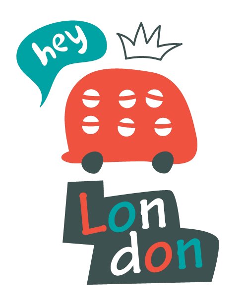 嘿，伦敦，有趣的矢量海报图片下载