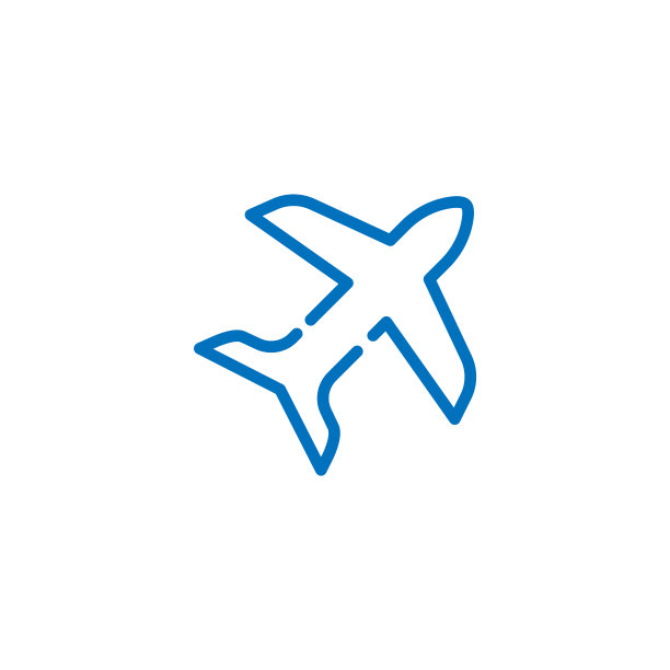 飞机图标Logo，夏季旅游交通图标集图片下载