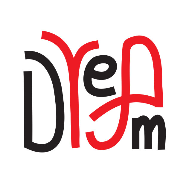 梦想-激励励志名言。手绘字体。打印励志海报，t恤，袋子，杯子，卡片，传单，贴纸，徽章。自我发展，个人成长，社交媒体。图片下载