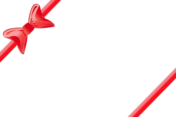 德国圣诞或生日优惠券背景与丝带图片下载