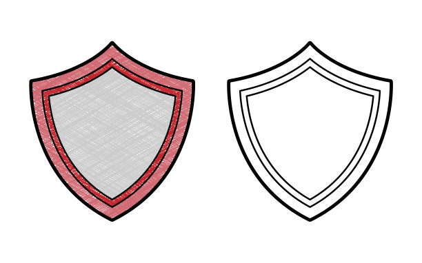 盾设计矢量与纹理图片下载