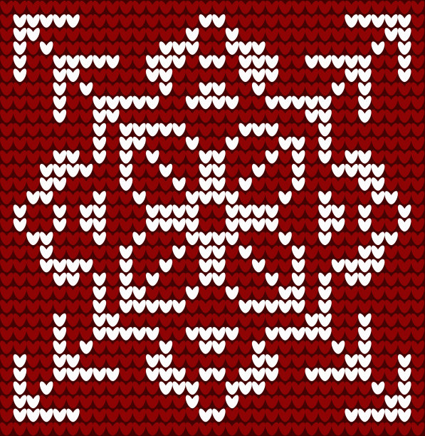 寒假无缝针织图案图片下载