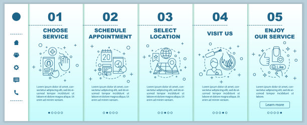 美甲沙龙登陆移动网页矢量模板图片下载