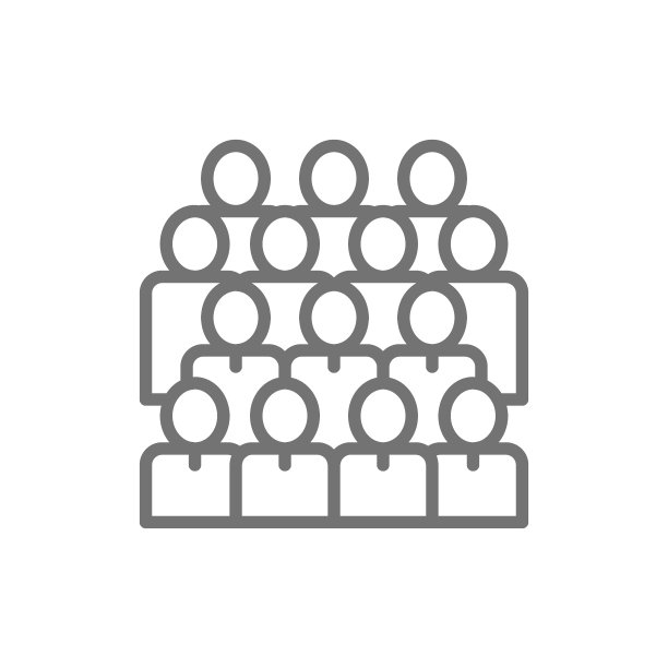 人群，社交，用户组网络线图标。图片下载