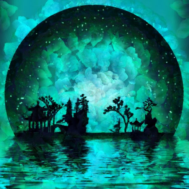 晚上轮廓图片下载