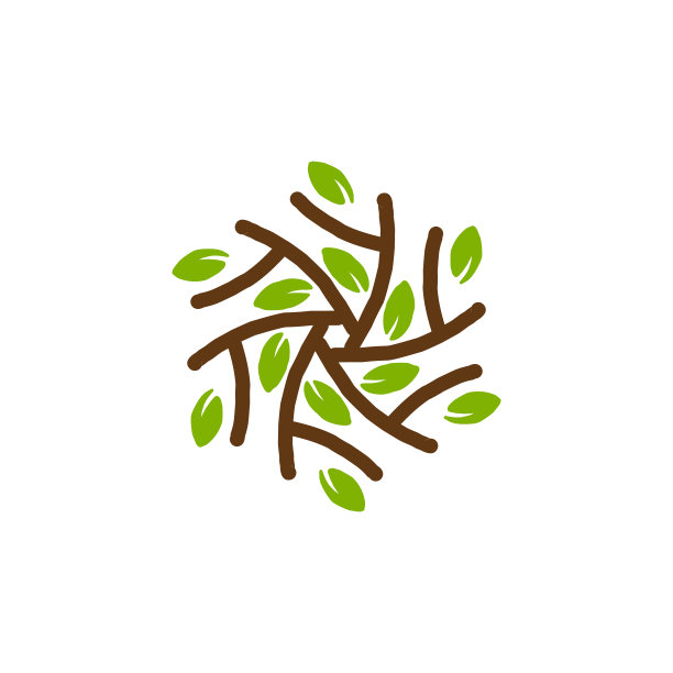 几何花和叶图片下载