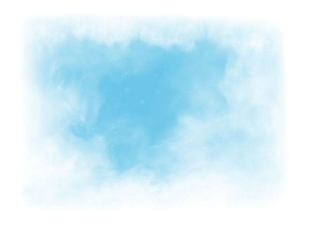 蓝天上的矢量云和烟雾图片下载