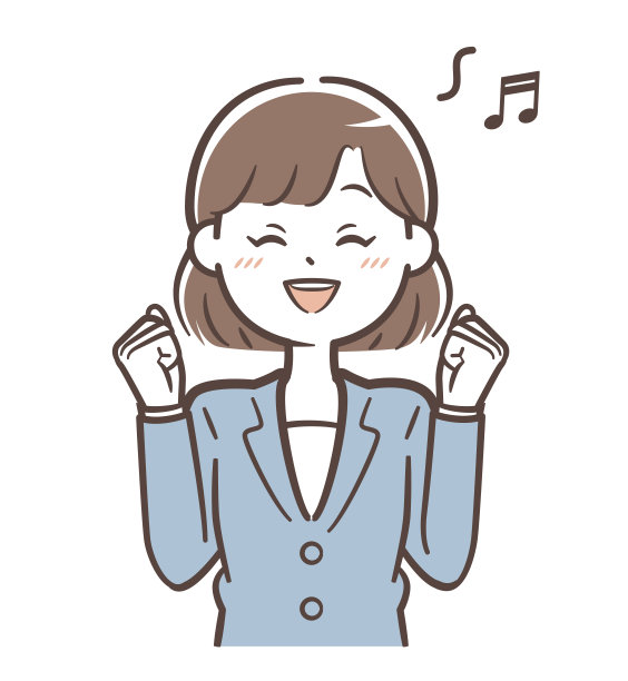 高兴的女人素材图片