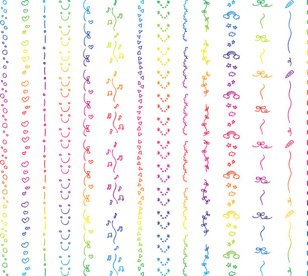 一套手绘线条插图图片下载