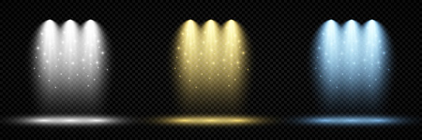 黑色背景下发光灯泡的特写镜头图片下载