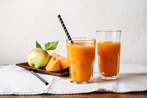 南瓜苹果汁。图片下载