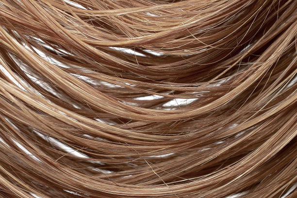 湿棕色头发作为背景，纹理图片下载