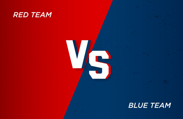 对战背景彼此对抗，红对蓝图片下载