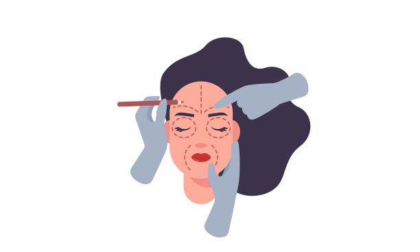 整形手术矢量图图片下载