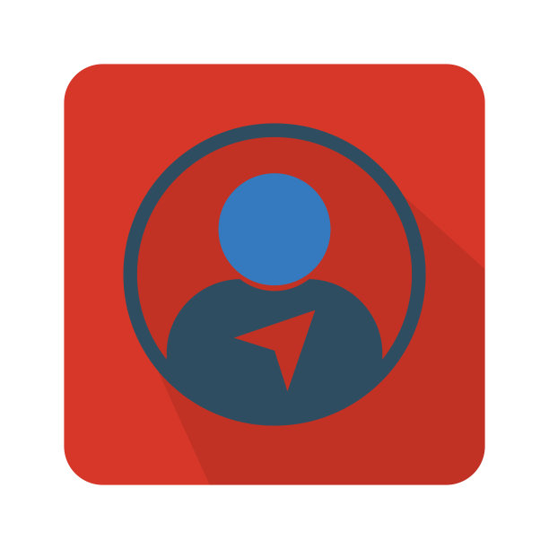 平面颜色用户图标矢量插图上的白色背景图片下载