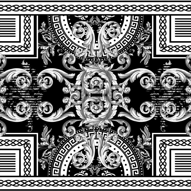 巴洛克希腊式图案设计图片下载