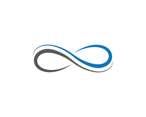 无限符号矢量图标图片下载