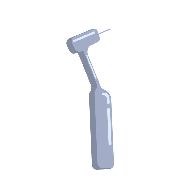 牙钻平面图标。牙科和医疗器械。图片下载