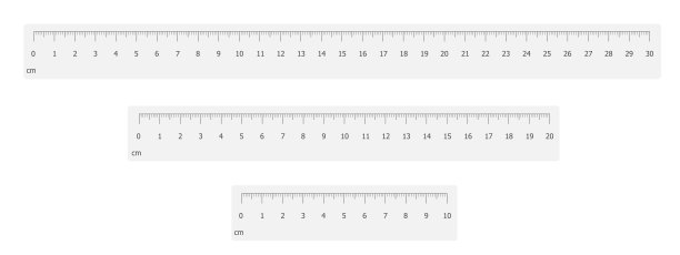 标尺比例设置矢量插图图片下载