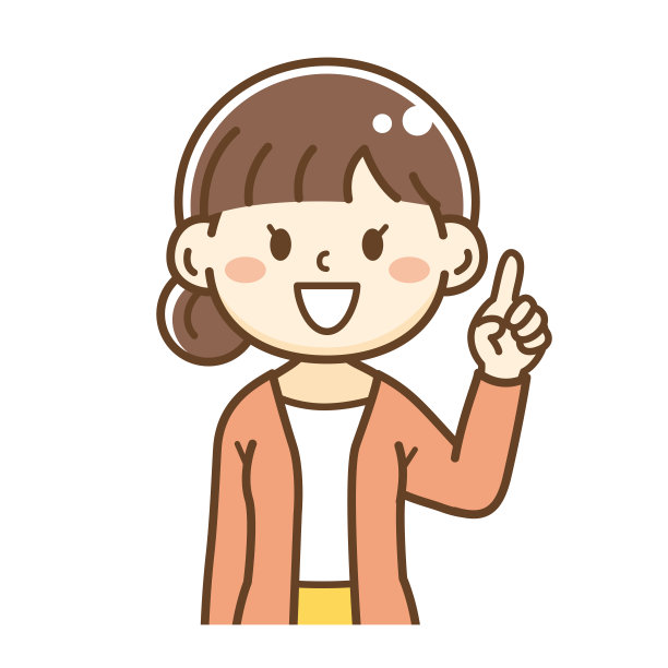 女人竖起食指图片下载