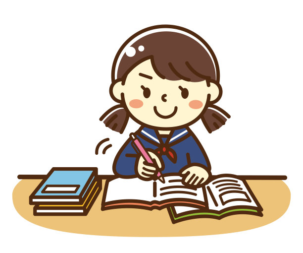 女学生学习图片下载