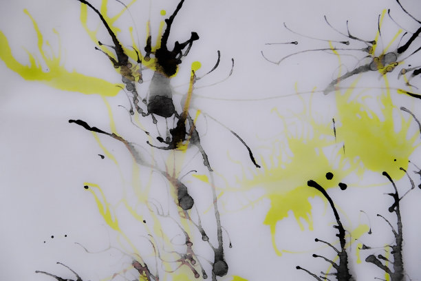 玻璃上丙烯酸漆，抽象背景图片下载