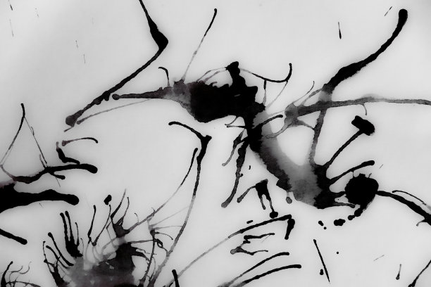 玻璃上丙烯酸漆，抽象背景图片下载