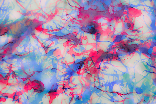 玻璃上丙烯酸漆，抽象背景图片下载