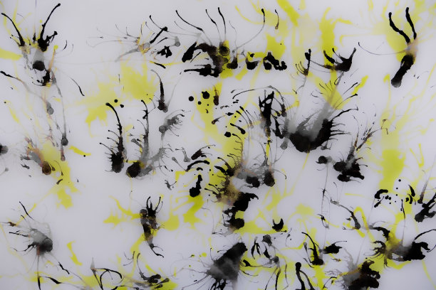 玻璃上丙烯酸漆，抽象背景图片下载