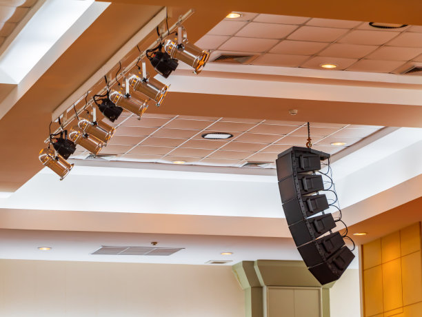 会议室吊顶扬声器音响系统图片下载