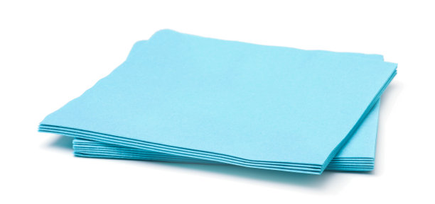 纸餐巾孤立在白色背景上图片下载