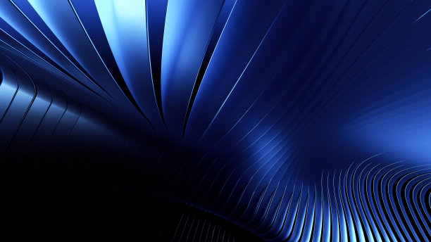 蓝色波浪抽象背景图片下载