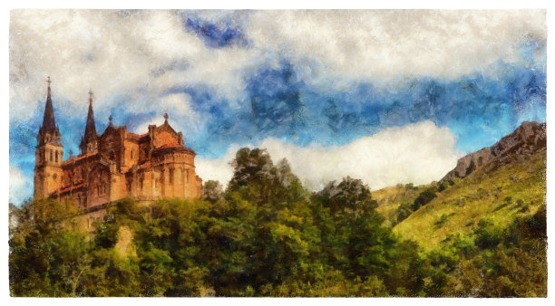 科瓦东加神殿-混合数字技术图片下载