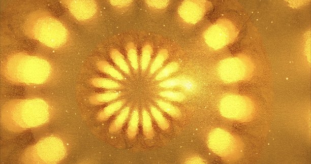 几何金色背景与聚光灯。金色的箔与光线。三维渲染图片下载