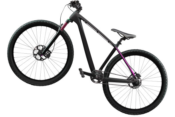 一辆白色的山地车图片下载