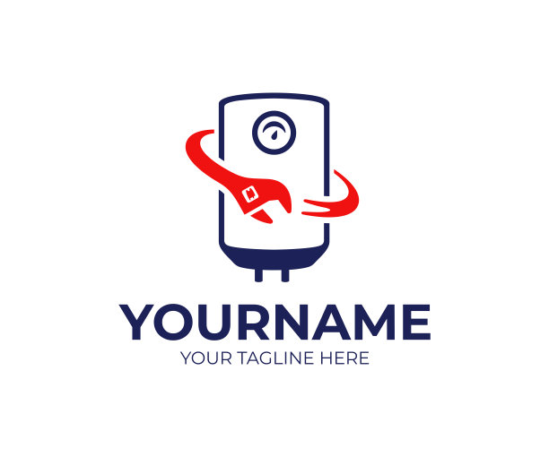 热水器维修设计。室内锅炉矢量设计。家用燃气锅炉示意图图片下载