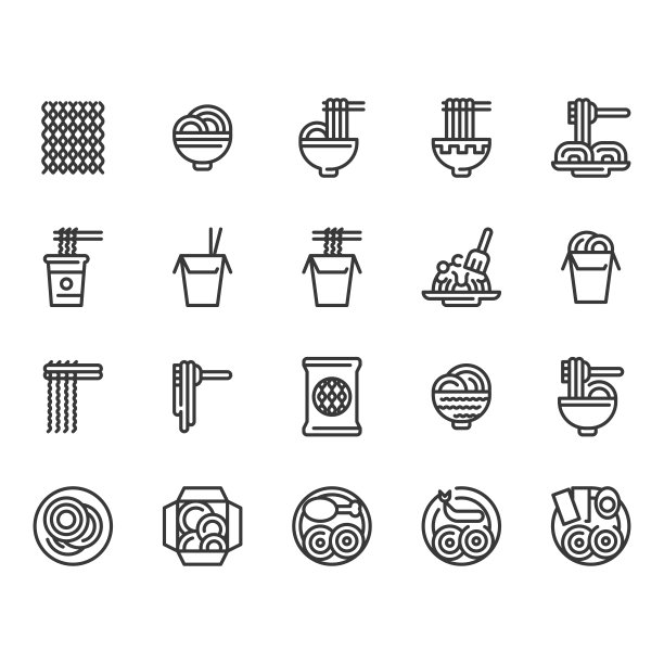 面图标集。矢量图图片下载