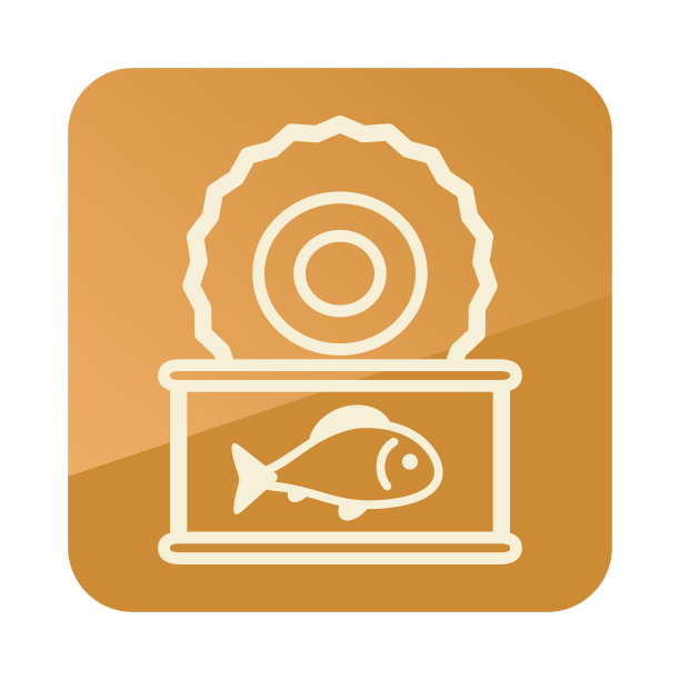 鱼保存矢量图标图片下载