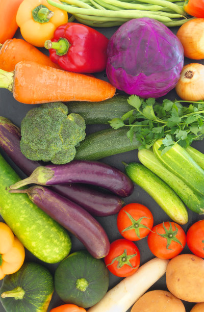 以许多新鲜蔬菜为背景图片下载