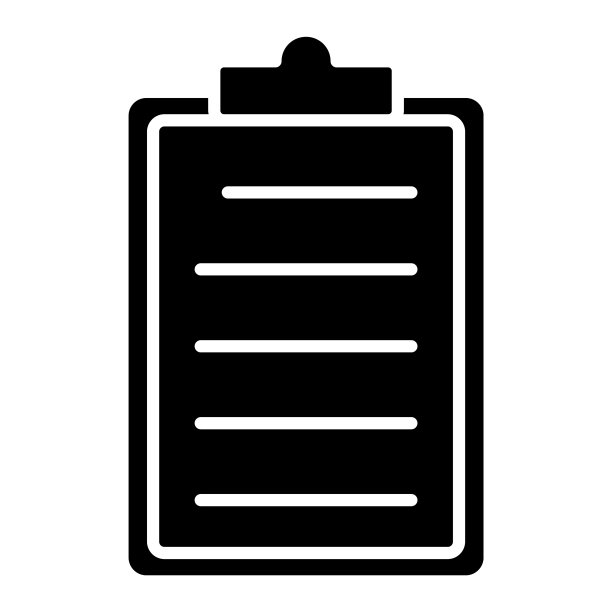 剪贴板图标，矢量插图，业务字形图片下载