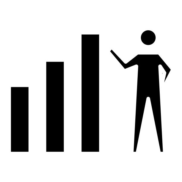 图表图标，矢量插图，业务字形图片下载